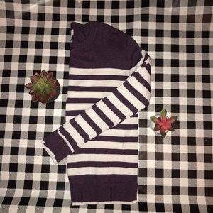 Purple Striped Sweater